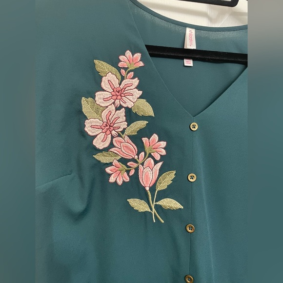 Green Plus Size (XXL) Xhilaration Fit & Flare Dress 👗 - Picture 4 of 13